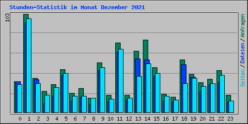 Stunden-Statistik im Monat Dezember 2021