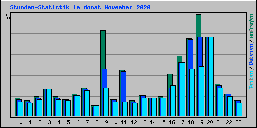 Stunden-Statistik im Monat November 2020