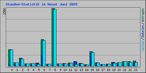 Stunden-Statistik im Monat Juni 2025
