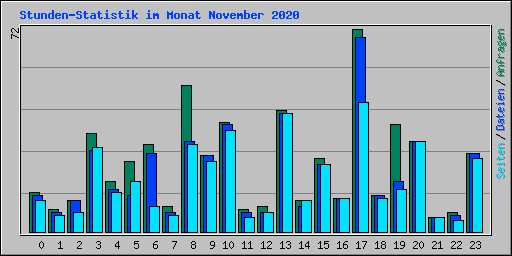Stunden-Statistik im Monat November 2020