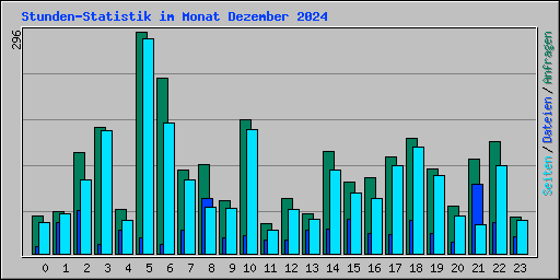 Stunden-Statistik im Monat Dezember 2024